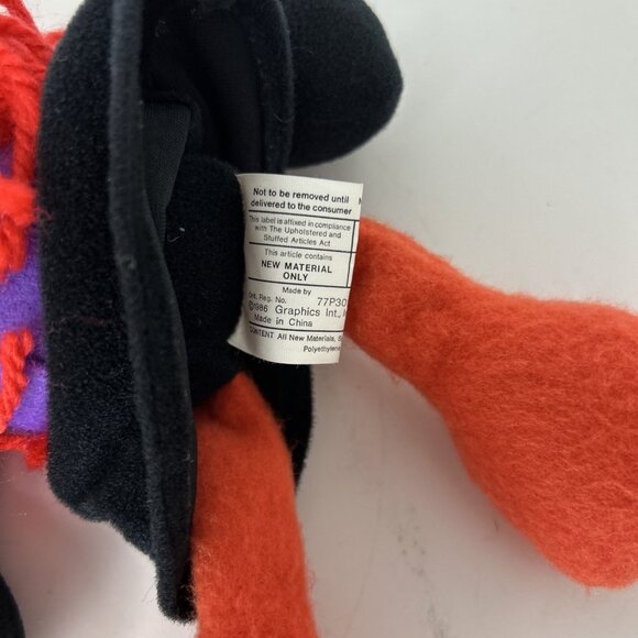 Vtg Dracula Witch Bean Bag Plush 1986 Graphics Intl Halloween Monster Doll Decor - Picture 7 of 8